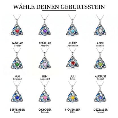 Halskette Hexenknoten – August (Peridot)